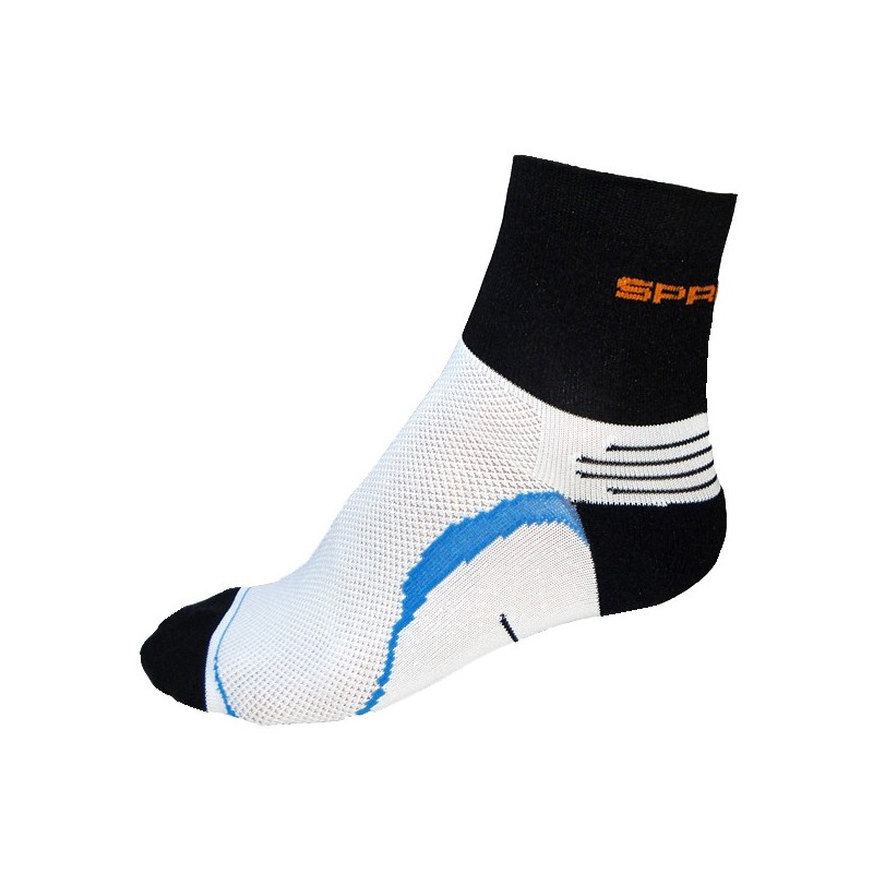 Spring 500 Multisport Cardio Ekstra lett sokk svart-hvit-blå Spring 500 Multisport Cardio Ekstra lett sokk svart-hvit-blå